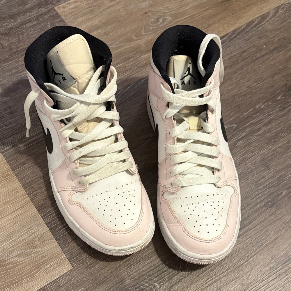 Nike Women's High-Top Sneakers - Pink and White